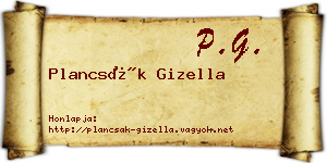 Plancsák Gizella névjegykártya